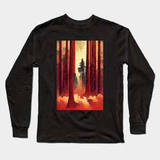 Redwoods Retro Long Sleeve T-Shirt